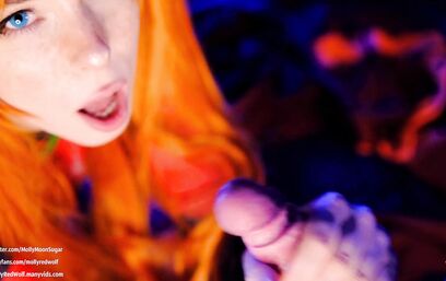 Мультяшный минет от топовой любительницы ролевых игр